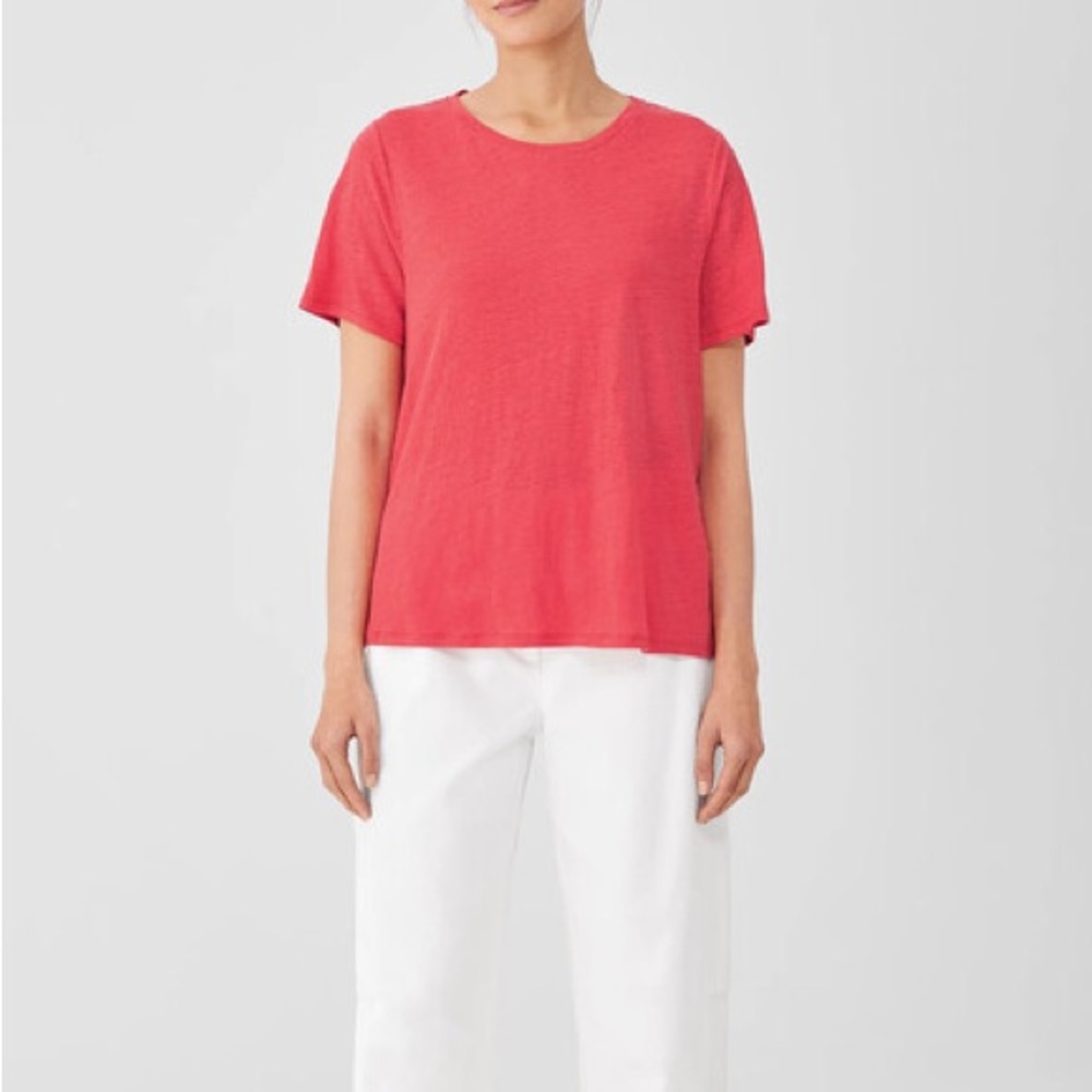 EILEEN FISHER Organic Linen Blouse. Size XL